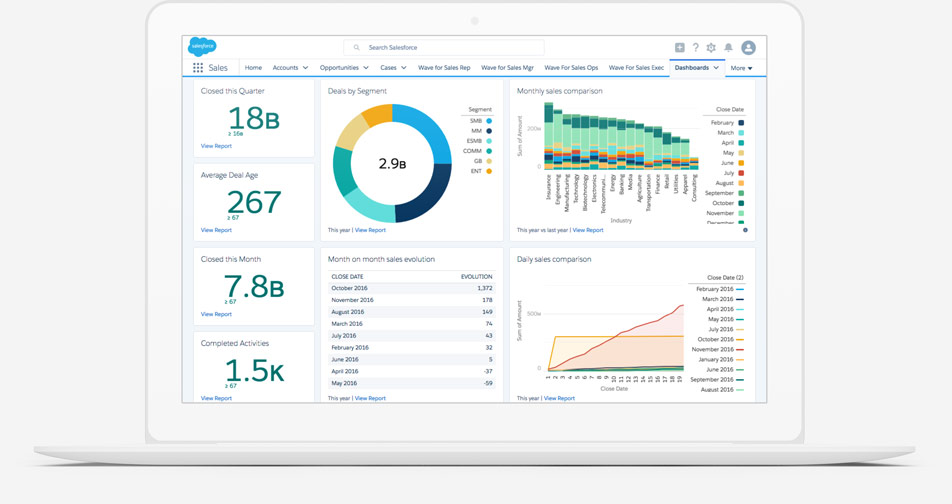 Salesforce报表和仪表盘